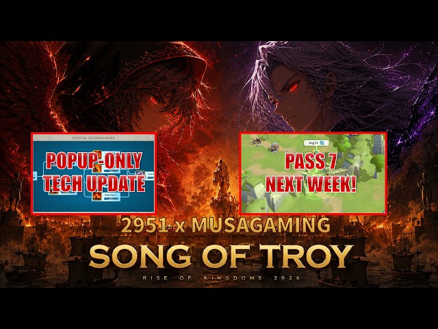 Crystal Tech Update (Popup-only), Pass 7 Fight Preview at 2951! | Rise of Kingdoms