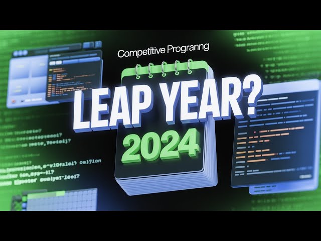 Leap Year Checker | Competitive Programming Logic (Any Language!)