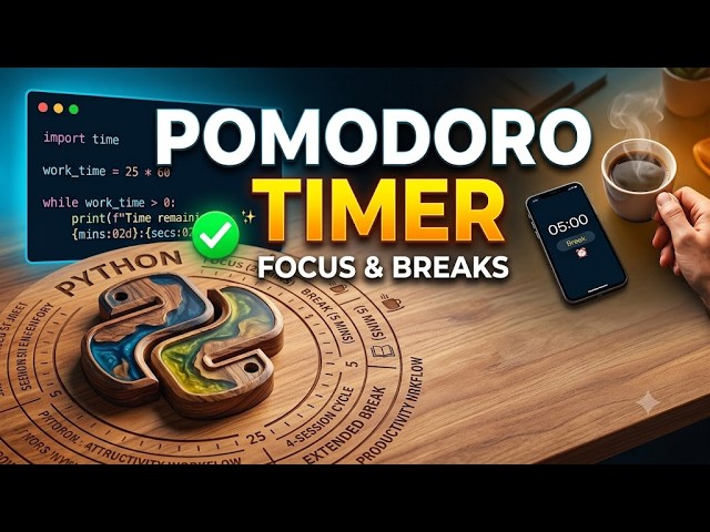 Build a Python Pomodoro Timer | Beginner Python Project
