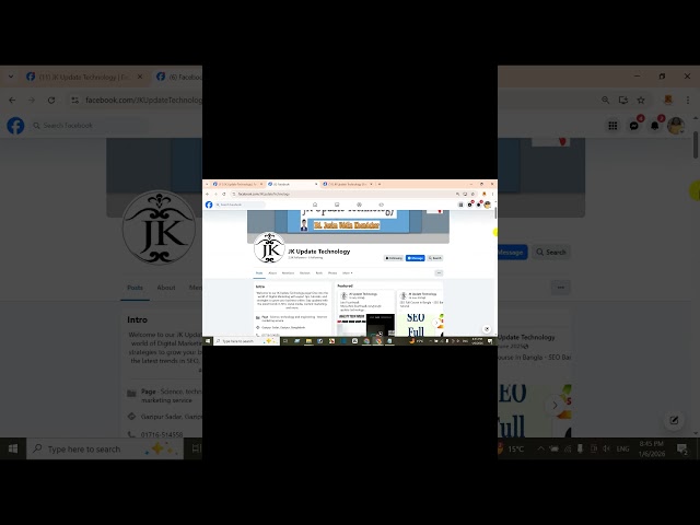 How to use JK Update Technology on Facebook in Bangla | PART-07 #jkupdatetechnology #techtips