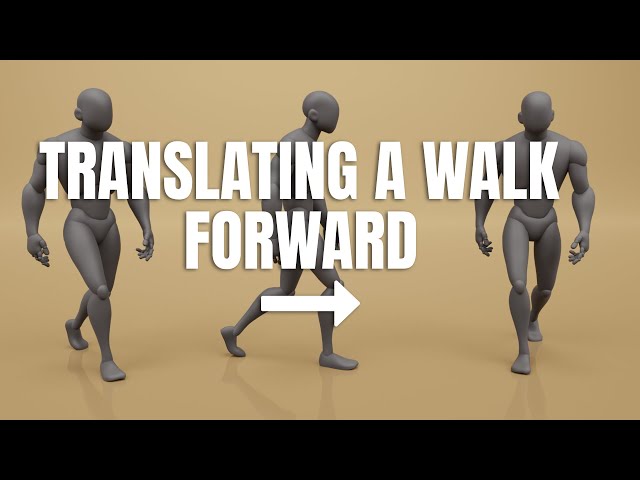 How to Easily Translate a Walk Cycle Forward | Maya Animation Tip