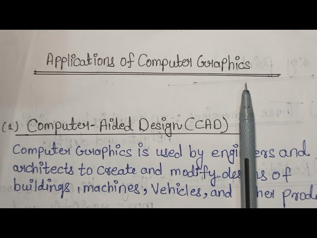 Applications of Computer Graphics | 10 Major Applications Explained | Computer Graphics