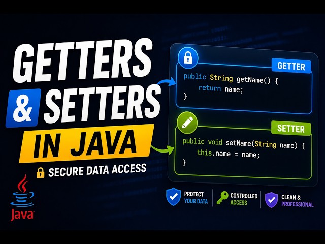 # 35 _ Getters and Setters in Java | Secure Data Access Explained