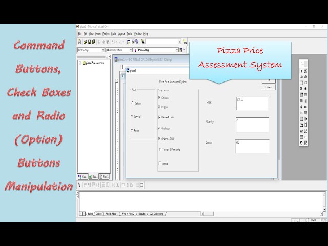 Learn How to Manipulate Command Buttons, Check Boxes and Radio (Option) Buttons in Visual C++