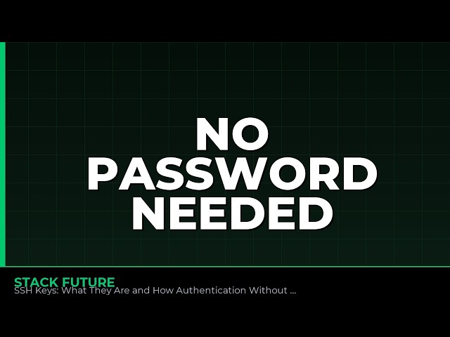SSH Keys: What They Are and How Authentication Without a Password Works