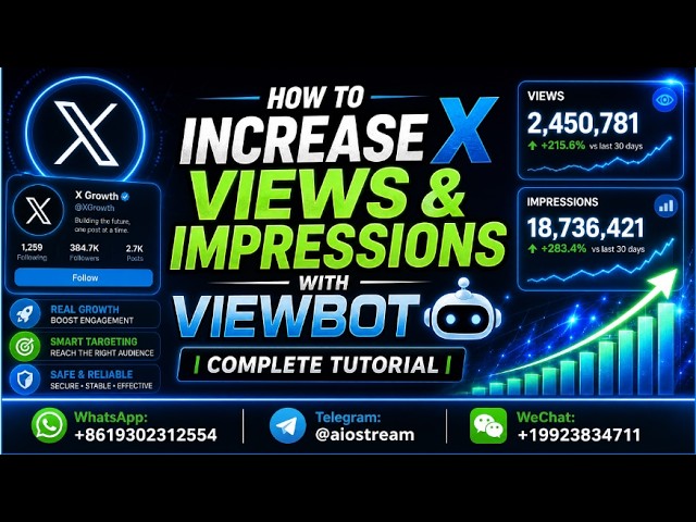 How to Increase X Views & Impressions with ViewBot | Complete Tutorial