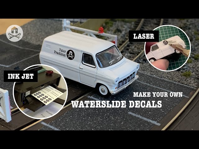 Make your own waterslide decals - inkjet and laser printed model transfers