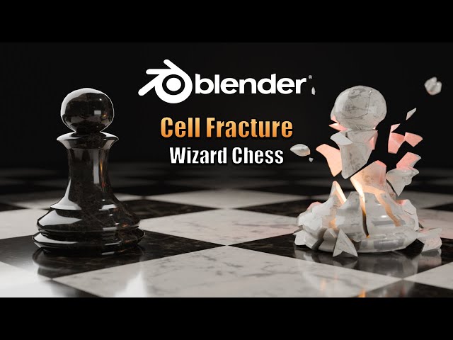 Blender Cell Fracture Chess Animation for Beginners (Destruction)