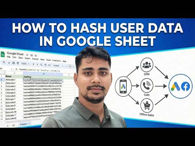Google Sheets HASHING Secrets You Need to Know for Offline Conversion Tracking