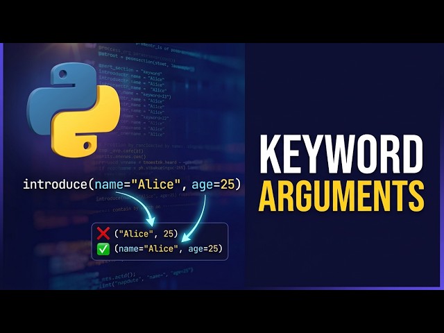 66 🐍 Python Keyword Arguments Explained | Named Arguments Made Easy