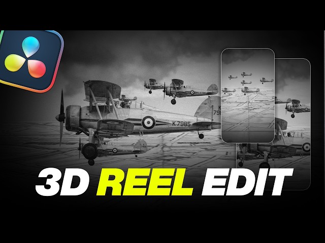 3D Reel Editing Motion Graphics Tutorial in DaVinci Resolve