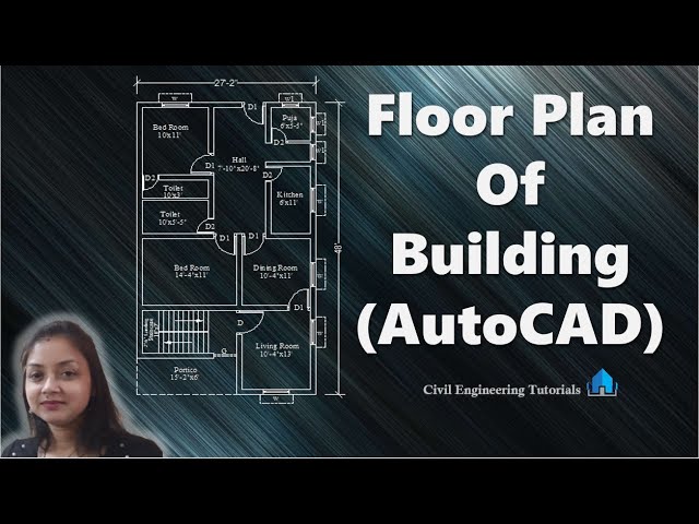 How to draw a Floor Plan in AutoCAD | floor plan of building | AutoCAD