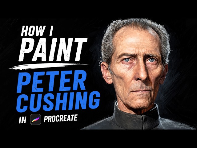 How I paint  Peter Cushing (Grand Moff Tarkin) in Procreate!🌌⭐ #starwars