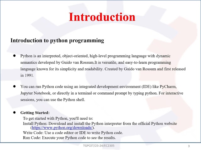 Python Programming Lecture