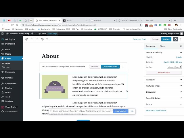 How To Change The Size Of A Photo In WordPress Blocks 2019