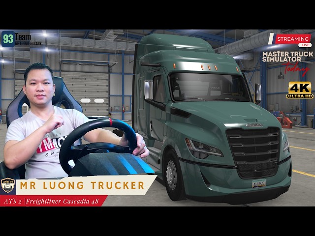 🚚 #ATS2: Freightliner Cascadia 48'Sleeper | Vận Chuyển 31 Tấn Lốp Xe Cỡ Lớn #freightliner #video4k