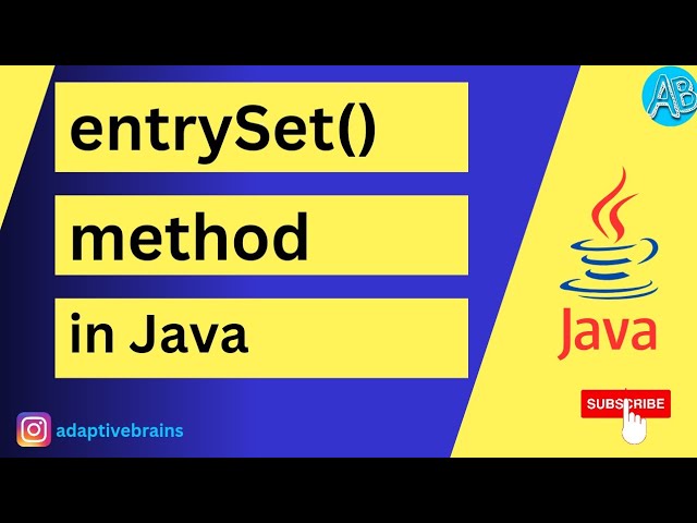entryset method in java