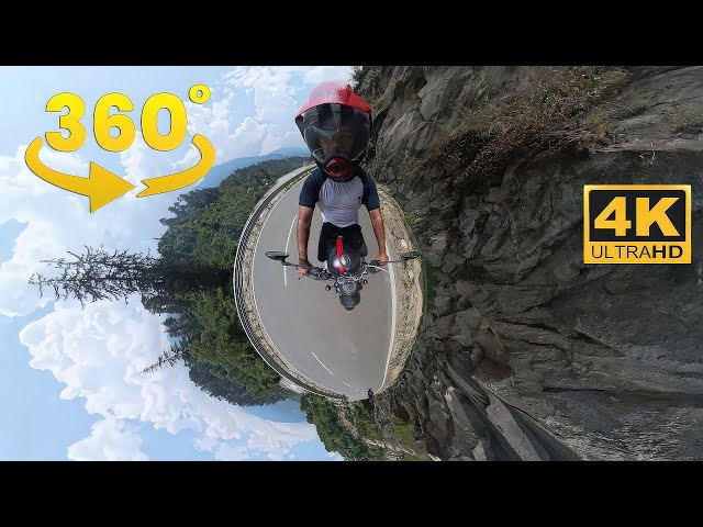 SCARY RIDE IN MOUNTAINS [8K 360° VR Video] 4K