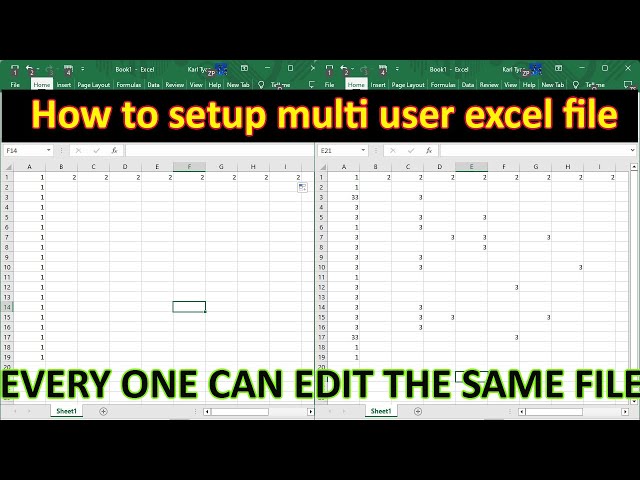 Allow Excel spreadsheet to be updated by multiple users at one time