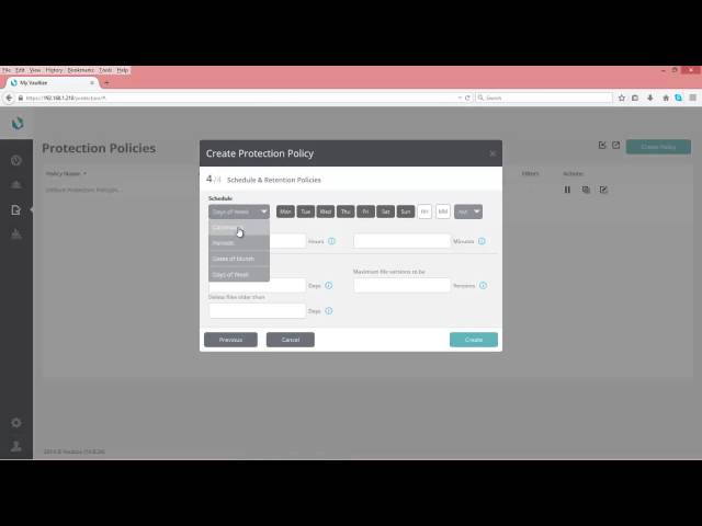 Vaultize: Demo of Data Protection and Retention Policy