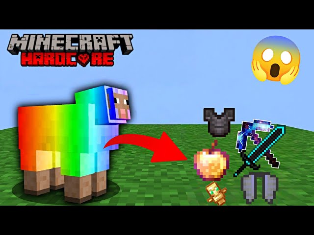 Minecraft But SHEEP DROPS OP ITEMS 😱