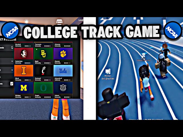 THIS BRAND NEW D1 TRACK GAME ON ROBLOX IS INCREDIBLE! | Roblox College Track & Field!