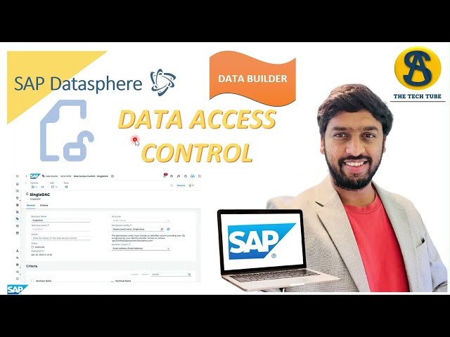 22. Data Access Control - 1 | Data Builder | SAP Datasphere #sap #datanalytics #datawarehouse