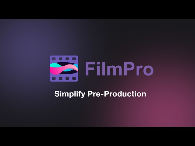 Introducing FilmPro: The AI-Powered Operating System for Film Production