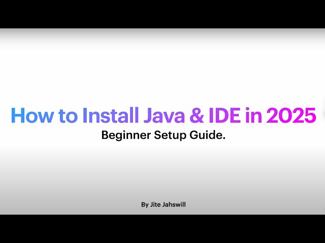 Java for Beginners | Choosing an ide | Learn Java Programming Easily