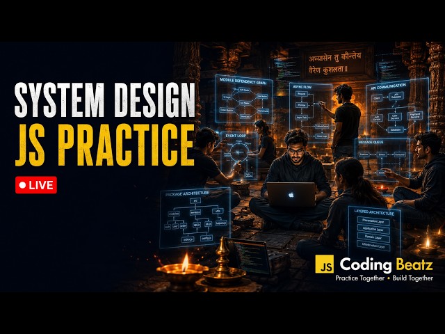 LIVE: JavaScript System Design Practice | Build Real-World Projects Together | Coding Beatz
