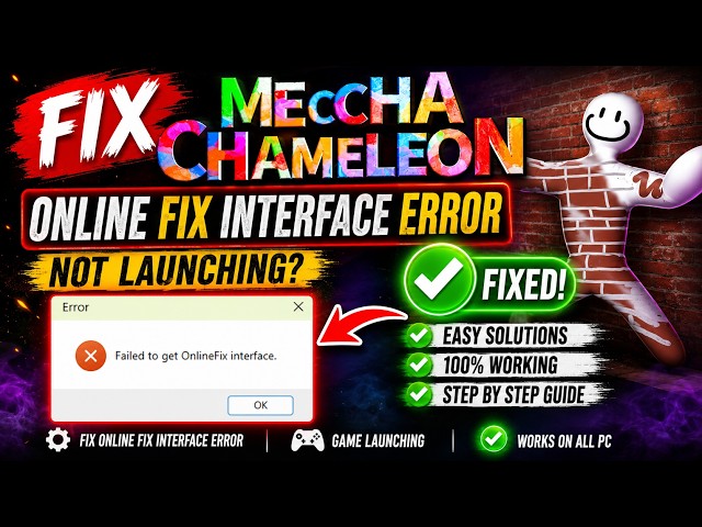 Fix MECCHA CHAMELEON Online Fix Interface Error | Not Launching Fix