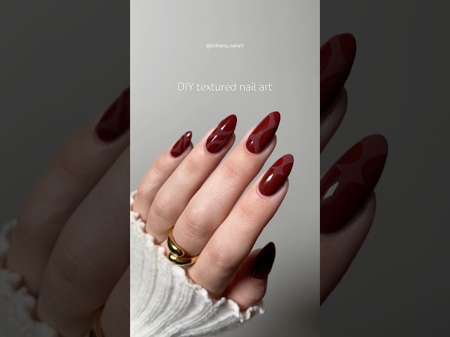 the texture on these nails is SO cool | diy gel nail tutorial | #nails #tutorial #nailart #diy