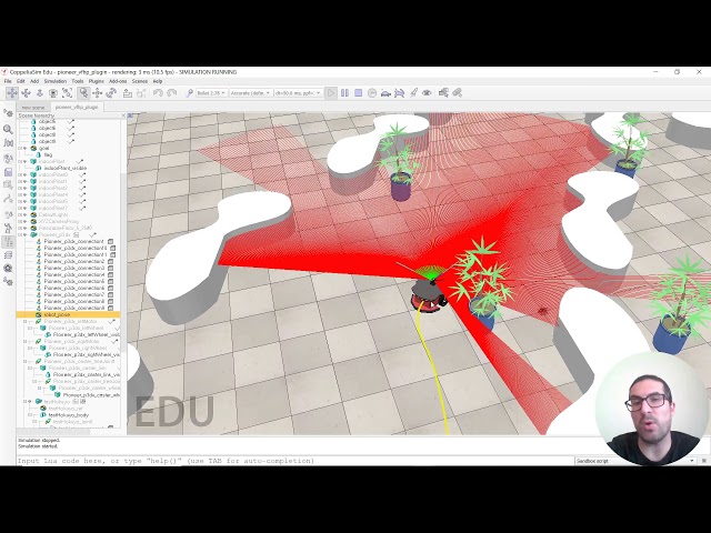 Demonstration of VFH+ Plugin | CoppeliaSim (V-REP)