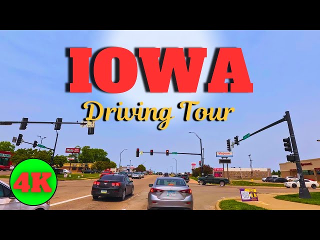 🌾 Relaxing Drive from Indianola to Des Moines, Iowa | No Talking, Just Midwest Roads