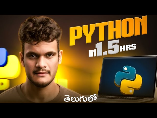 Learn Python Programming in Telugu |  Complete Python Tutorial for Beginners