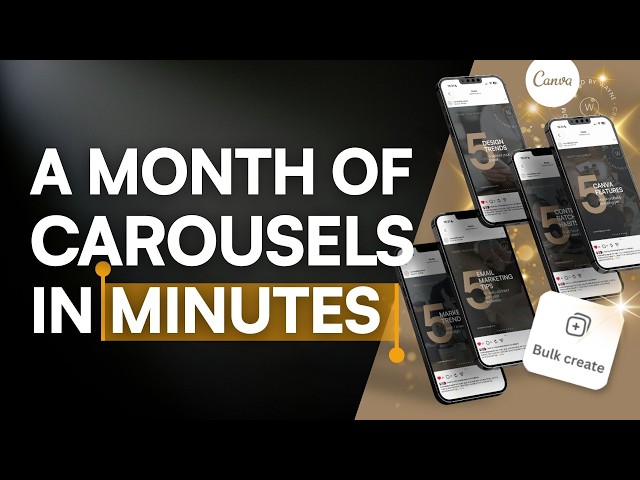 Create Every Carousel You Need This Month in Just a Few Canva Clicks