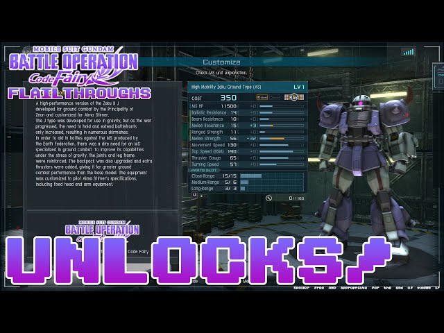 Gundam Battle Operation: Code Fairy - How To Unlock The Bonus Mobile Suits In GBO 2