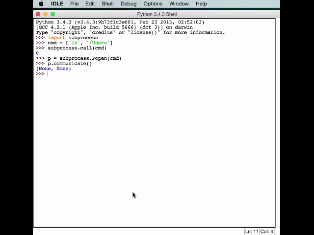 Python 101: Episode #19 - The subprocess module