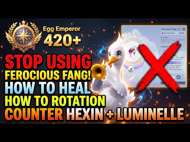 Stop Using Ferocious Fang! 420+ Stars Chaos Egg Heist Guide (Aniimo)