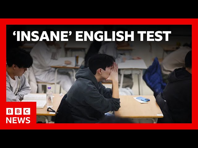 South Korea exam chief quits over 'insane' English test | BBC News