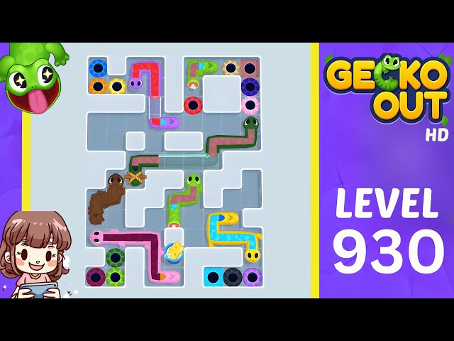 Gecko Out Level 930 Solution Walkthrough
