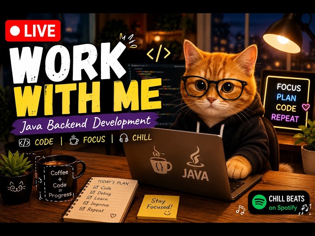 🔴 LIVE | Work With Me 💻 | Java Backend Development & Chill