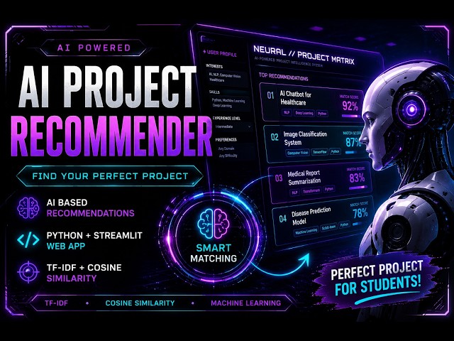 AI Project Topic Recommender | Python + Streamlit + TF-IDF | AI & Data Science Project