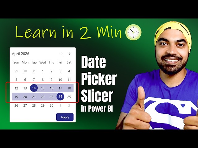 How to Create a Date Picker Slicer in Power BI