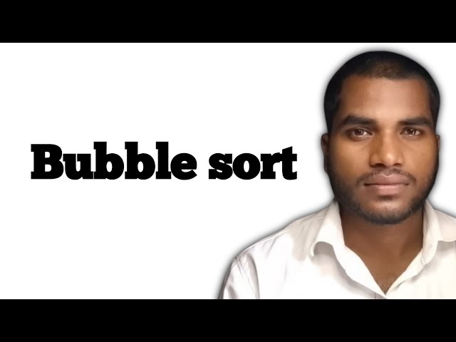 Bubble sort in java