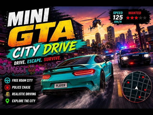I Made My Own GTA Game in HTML! 🚗🔥 | Mini GTA City Drive