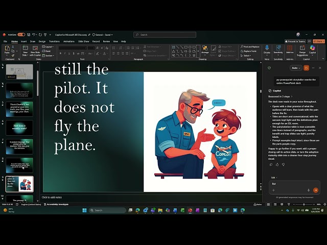 Playing with custom PowerPoint Copilot skills