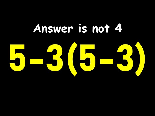 This Math Challenge Has a Hidden Trick!