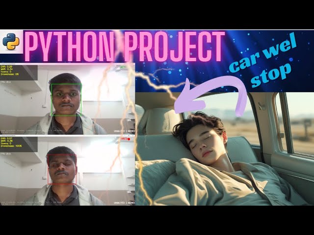 Driver eye Detection | Python full Project with Help of ai | python project | code with bhagwat