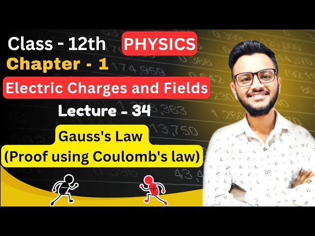 Gauss's law & it's Proof using Coulomb's law || Class-12th Physics, Chapter 1